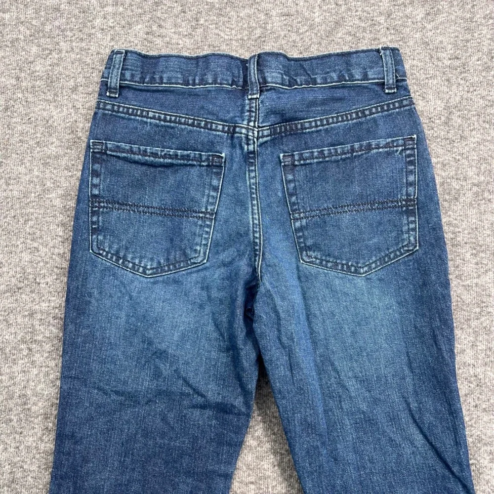 The Childrens Place Boys Blue Bootcut Jeans Medium Wash Size 12 Semi-Evase Denim